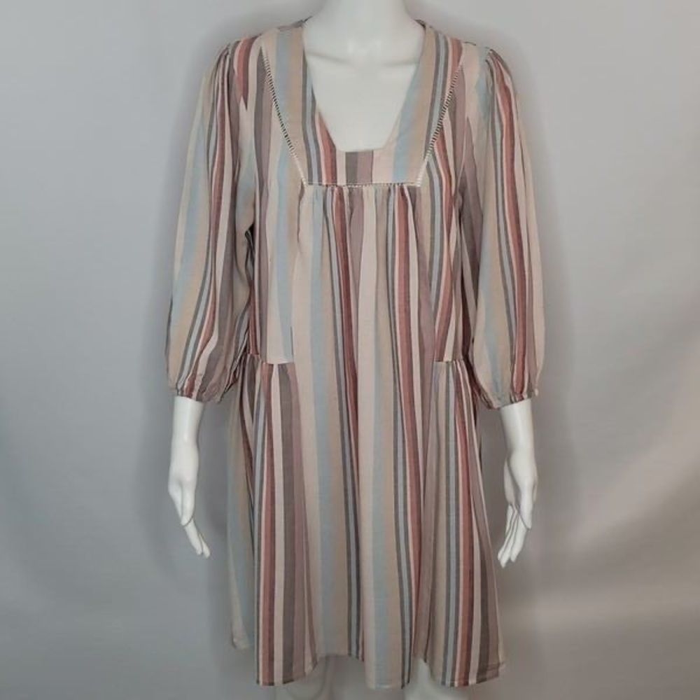 Knox Rose Striped Swing Dress M and L - Picture 2 of 9